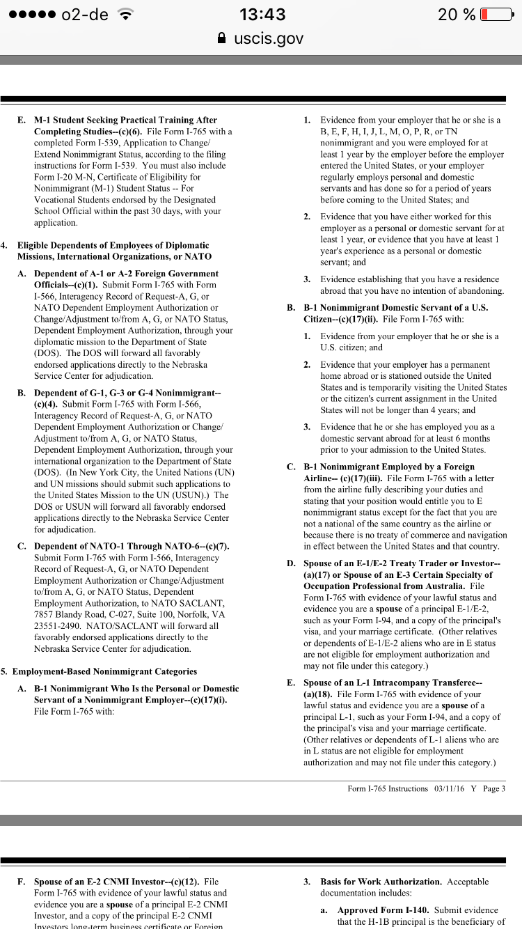 employment visajourney authorization with Tourist authorization Employment B1 Visas  visa