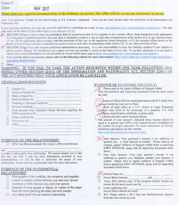 US Consulate Islamabad AP update - Page 27 - Waivers (I-601 and I-212