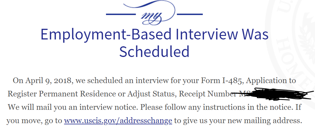 Form I 10 Interview Was Scheduled 10 Things You Should Know About Form