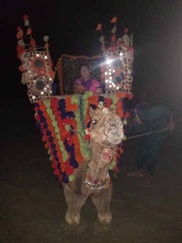 My first camel ride at Seaview Karachi