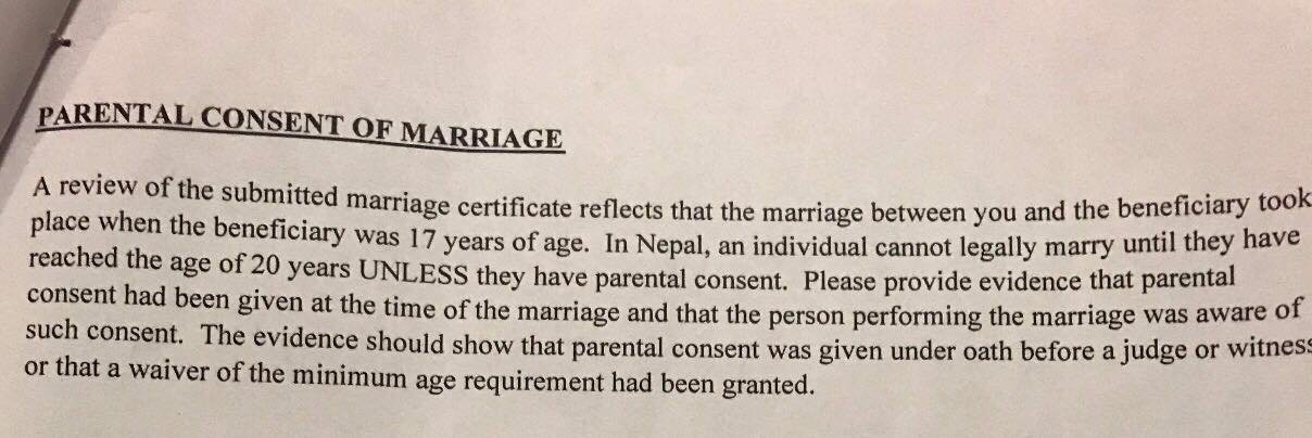 Parental Consent Letter For Married Bringing Family Members Of 