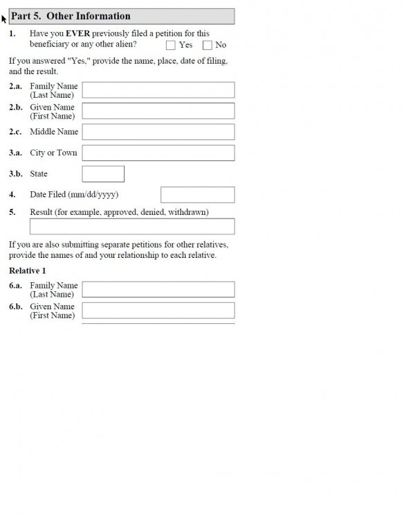 I-130 form question- part 5 other info - Bringing Family Members of US Sns-Brigh10