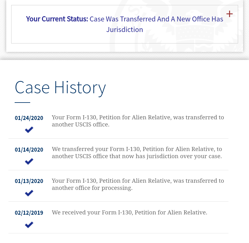 Case was transferred and a new office has Jurisdiction - Page 18 - IR-1 /  CR-1 Spouse Visa Case Filing and Progress Reports - VisaJourney