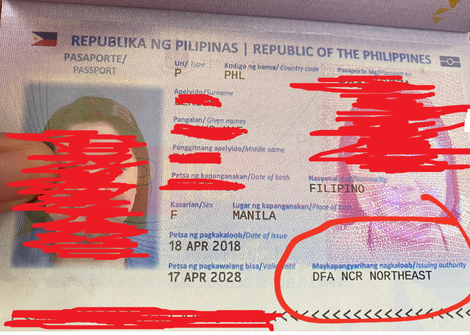 DS160 Question City Where Passport Was Issued Philippines VisaJourney