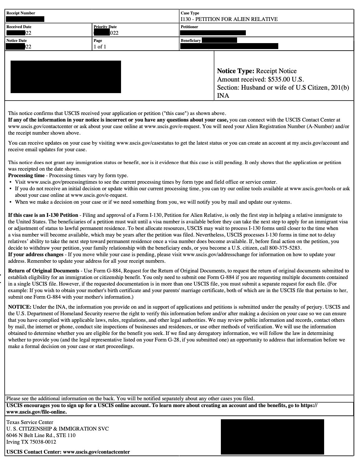 Will filing a k3 visa I129f speed up processing of the I130 filing